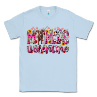 Dusty Blue mama is valentine Classic Tee - RacoonDesign
