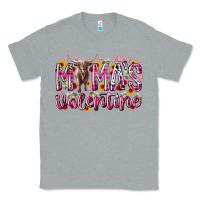 Heather Grey mama is valentine Classic Tee - RacoonDesign