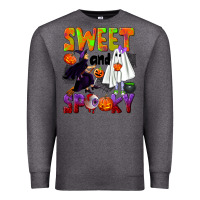 Charcoal Heather Sweet and spooky Premium Sweatshirt - NancyCooperArtShop