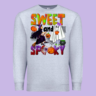 Sweet And Spooky Premium Sweatshirt Designed By Nancycooperartshop