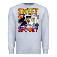 Heather Grey Sweet and spooky Premium Sweatshirt - NancyCooperArtShop