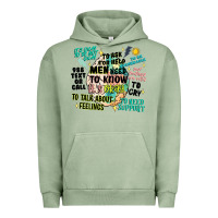 Pigment Oil Green mens mental health matters Urban Hoodie - Artiststas