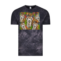 Cloud Black alpaca Vintage Tee - BarkalooDesign