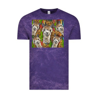 Cloud Purple alpaca Vintage Tee - BarkalooDesign