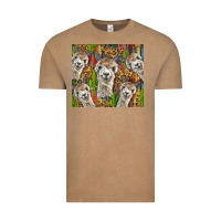 Vintage Coffee alpaca Vintage Tee - BarkalooDesign