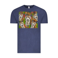 Vintage Denim alpaca Vintage Tee - BarkalooDesign