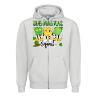 Dove Grey shenanigans squad Zipper Hoodie - Artiststas