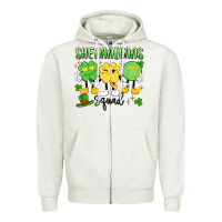Oatmeal Heather shenanigans squad Zipper Hoodie - Artiststas