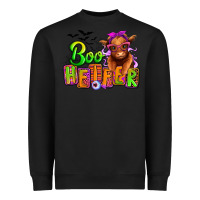 Black Boo Heifer baby Cow Heavyweight Sweatshirt - RanaPortraitStore