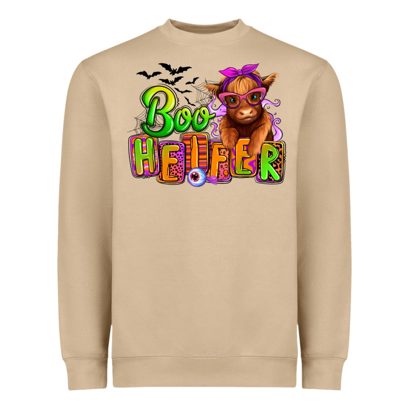 Boo Heifer Baby Cow Heavyweight Sweatshirt by RanaPortraitStore | Teevron