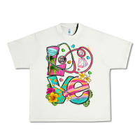 Pistachio love summer nurse Urban Heavy Tee - texasbilliewilder