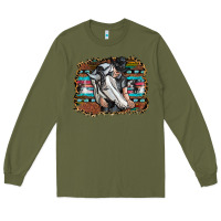 Army Green cowgirl Long Sleeve Tee - SublimationCraftShop
