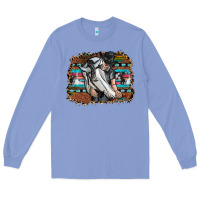 Colony Blue cowgirl Long Sleeve Tee - SublimationCraftShop