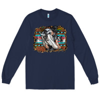 Navy cowgirl Long Sleeve Tee - SublimationCraftShop