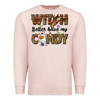 Pale Pink Witch better have my candy Premium Sweatshirt - NancyCooperArtShop