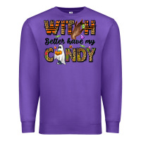 Purple Witch better have my candy Premium Sweatshirt - NancyCooperArtShop