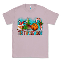 Lilac Tis The Season Christmas With Basketball And Candy Cane Classic Tee - FaDigitalArtStudio
