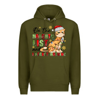 Army Green on the naughty list and i regret nothing Premium Hoodie - MaliasSmallBusiness
