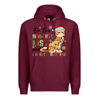 Burgundy on the naughty list and i regret nothing Premium Hoodie - MaliasSmallBusiness