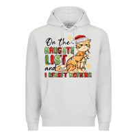 Dove Grey on the naughty list and i regret nothing Premium Hoodie - MaliasSmallBusiness