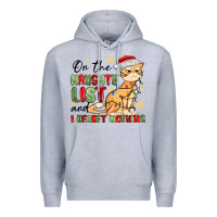 Heather Grey on the naughty list and i regret nothing Premium Hoodie - MaliasSmallBusiness