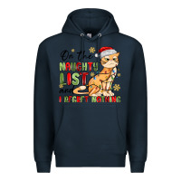 Navy on the naughty list and i regret nothing Premium Hoodie - MaliasSmallBusiness