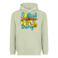 Matcha softball it's a girl thing Heavyweight Hoodie - LillyAllenDesigns