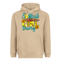 Mushroom softball it's a girl thing Heavyweight Hoodie - LillyAllenDesigns