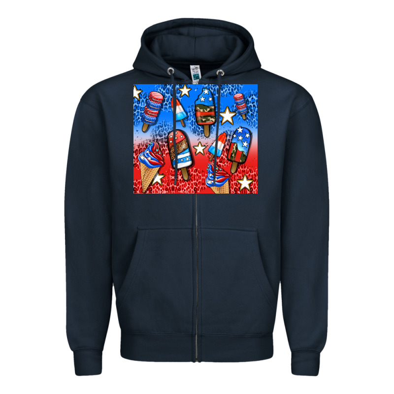 American Popsicle And Stars Zipper Hoodie by AdoDesignShop | Teevron