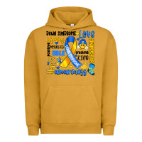 Pigment Peanut Butter down syndrome awareness typography Urban Hoodie - Artiststas