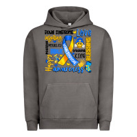 Pigment Tornado down syndrome awareness typography Urban Hoodie - Artiststas