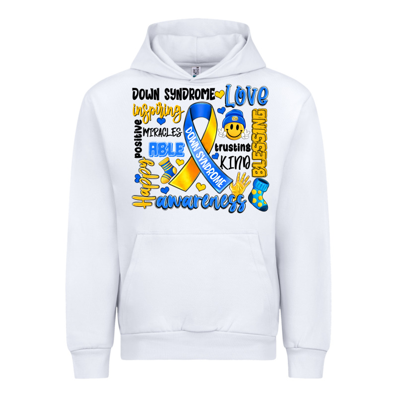 Down Syndrome Awareness Typography Urban Hoodie by Artiststas | Teevron