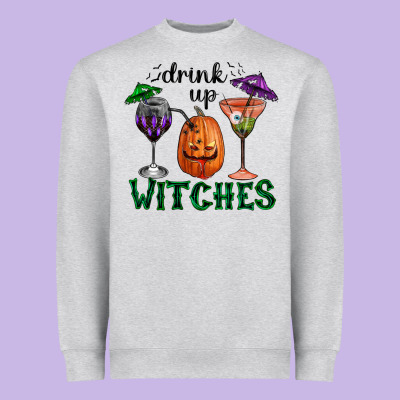 Heavyweight Sweatshirt Drink Up Witches Halloween