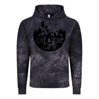 Cloud Black Live Love Camp Vintage Hoodie - Unal Design