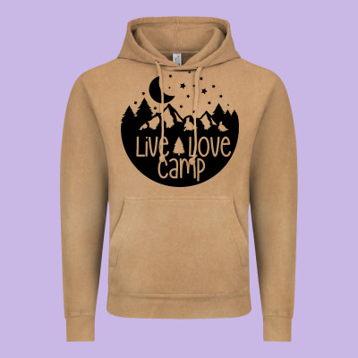 Vintage Hoodie Live Love Camp