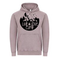 Vintage Zinc Live Love Camp Vintage Hoodie - Unal Design