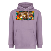 Lavender western cow cockerel chick  serape leopard sunflowers license plate te Heavyweight Hoodie - BarkalooDesign
