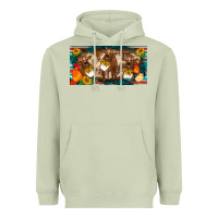 Matcha western cow cockerel chick  serape leopard sunflowers license plate te Heavyweight Hoodie - BarkalooDesign