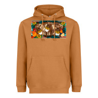 Meerkat western cow cockerel chick  serape leopard sunflowers license plate te Heavyweight Hoodie - BarkalooDesign