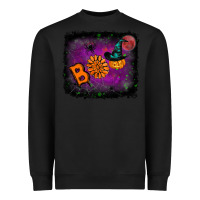 Black Boo Halloween Heavyweight Sweatshirt - RanaPortraitStore