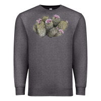 Charcoal Heather cob beehive cactus Premium Sweatshirt - LillyAllenDesigns