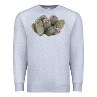 Heather Grey cob beehive cactus Premium Sweatshirt - LillyAllenDesigns