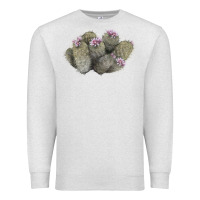 Oatmeal Heather cob beehive cactus Premium Sweatshirt - LillyAllenDesigns