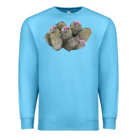 Ocean Blue cob beehive cactus Premium Sweatshirt - LillyAllenDesigns