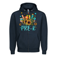 Navy pre k Zipper Hoodie - JahusDesignShop