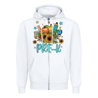 White pre k Zipper Hoodie - JahusDesignShop