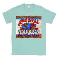 Seafoam god bless america land that i love Classic Tee - HRA Design Shop