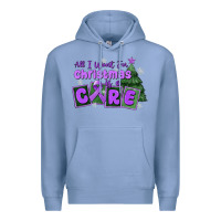 Colony Blue all i want for christmas is a cure pancreatic canc Premium Hoodie - MaliasSmallBusiness