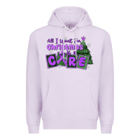 Lilac all i want for christmas is a cure pancreatic canc Premium Hoodie - MaliasSmallBusiness