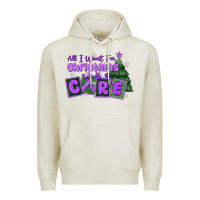 Oatmeal Heather all i want for christmas is a cure pancreatic canc Premium Hoodie - MaliasSmallBusiness